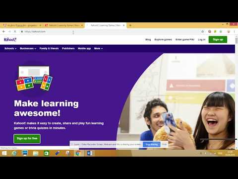 Kahoot-ის გამოყენების ინსტრუქცია